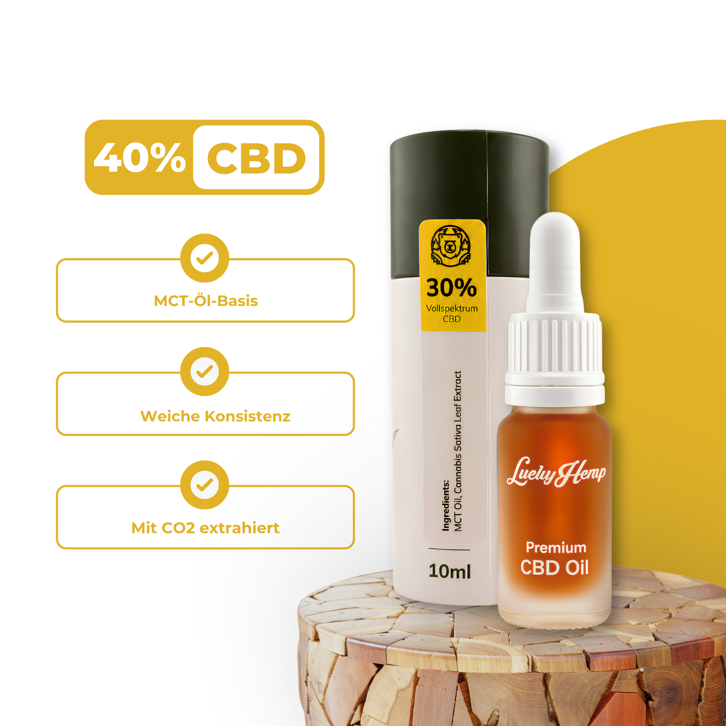40% CBD Öl Vollspektrum MCT